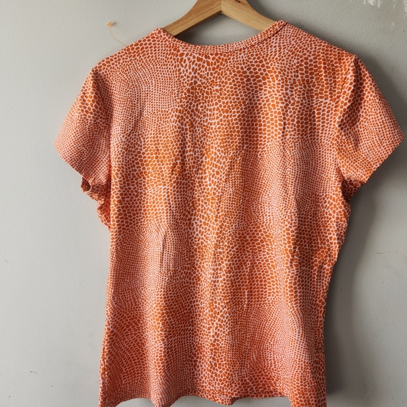 J. McLaughlin Tops J Mclaughlin Signature Tee Animal Print Size Xl